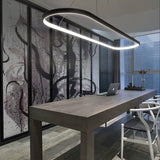 Annular LED Pendant Light Chandelier Lighting Ambient Light -LED Integrated Dimmable With Remote Control - heparts