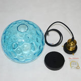 Blue Water Pattern Glass Chandelier Lighting Fixture Clustered Pendant Lights Modern Lighting