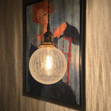 Brass Glass Cracked Chandelier  Lighting Fixture Clustered Pendant Lights