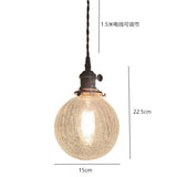 Brass Glass Cracked Chandelier  Lighting Fixture Clustered Pendant Lights