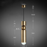 Creative Cylinder & Sphere Post-Modern Pendant Light LED - heparts