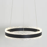 D40cm Crown Circular Pendant Light Chandelier Lighting Ambient Light - LED Dimmable Remote Control - heparts