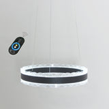 D40cm Crown Circular Pendant Light Chandelier Lighting Ambient Light - LED Dimmable Remote Control - heparts