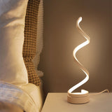 Threaded Table Lamp Simple Aluminum Acrylic LED Eye Protection Night light