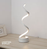 Threaded Table Lamp Simple Aluminum Acrylic LED Eye Protection Night light