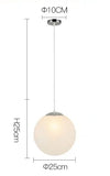 Globe Pendant Light Ambient Light Glass Glass Creative - heparts