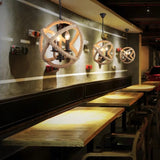 3-Light Circular Pendant Light Ambient Light Painted Finishes Metal - heparts