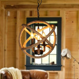 3-Light Circular Pendant Light Ambient Light Painted Finishes Metal - heparts