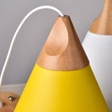 Cone Pendant Light Ambient Light Painted Finishes Aluminum LED - heparts