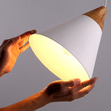 Cone Pendant Light Ambient Light Painted Finishes Aluminum LED - heparts