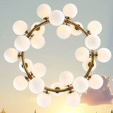 Cluster Pendant Light Ambient Light Electroplated Metal Glass Mini Style 110-120V / 220-240V Bulb Included / G4 - heparts