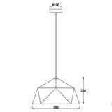 Diameter 38cm Cone Pendant Light Downlight Painted Finishes Metal Creative Vintage Pendant Lights E26/E27 - heparts