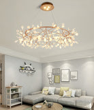 Oversized D85/105/125/150 Firefly Circular Ring Sputnik Pendant Light Chandelier Ambient Light Candle Style LED - heparts
