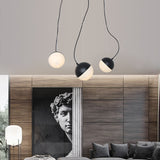 1/3/5 Light Mini Globe Pendant Light Ambient Light DIY Adjustable Black Gold E12 E14 without Bulb - heparts