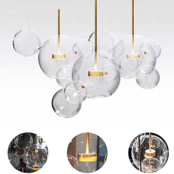 1/3 Light Bubble Globe Glass Novelty Sputnik Chandelier Ambient Light Painted Finishes Metal Glass Creative LED - heparts