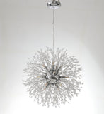 Modern Electroplated Globe Chandeliers Firework Led Vintage Pendant Lights G9 Bulb Base - heparts