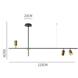 3-Lights Geometric Pendant light Chandelier Ambient Light Electroplated Painted Metal