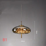 Gypsophila LED Glass Pendant Lighting Chandelier