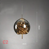 Gypsophila LED Glass Pendant Lighting Chandelier