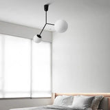 Ins White Glass Cherry Ball Pendant Light Designer's Lamp Simple Modern - heparts