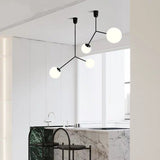 Ins White Glass Cherry Ball Pendant Light Designer's Lamp Simple Modern - heparts