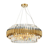 Luxury Crystal Chandelier Modern Suspension Pendant Light Elegant Ceiling Lamp Lighting Fixture for Living Dining Room