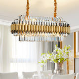 Luxury Crystal Chandelier Modern Suspension Pendant Light Elegant Ceiling Lamp Lighting Fixture for Living Dining Room