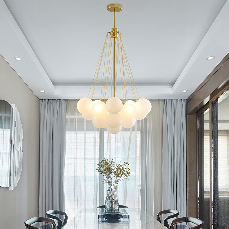 Luxury lighting Magic Bean Chandelier Simple D12cm Bubble Ball Glass ...
