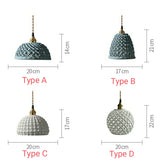 Mini Brass Handmade Ceramic Chandelier Pendant Lighting Modern Lamps