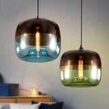 Mini Electroplating Apple Glass Chandelier Pendant Lighting Modern Lamps