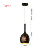 Mini Retro Hollow Wrought Iron Corroded Chandelier Pendant Lighting Modern Lamps