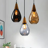 Mini Retro Water Pattern Glass Chandelier Pendant Lighting Chandelier Modern Lamps