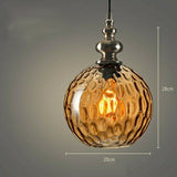 Mini Retro Water Pattern Glass Chandelier Pendant Lighting Chandelier Modern Lamps