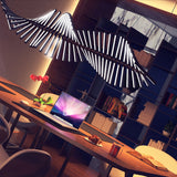 Modern Fishbone Chandelier Contemporary Variety Light Ambient Light Pendant Light LED Integrated Dimmable Remote Control