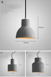 Modern Concrete Pendant Light, Vintage Industrial Cement Hanging Ceiling Chandelier downlight - heparts