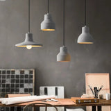 Modern Concrete Pendant Light, Vintage Industrial Cement Hanging Ceiling Chandelier downlight - heparts