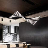 Modern Fishbone Chandelier Contemporary Variety Light Ambient Light Pendant Light LED Integrated Dimmable Remote Control