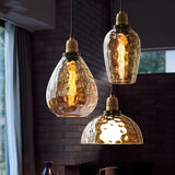 Retro Industrial Style Mini Art Glass Chandelier Pendant Lighting
