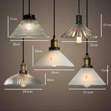 Retro Glass Pendant Light Designer's Lamp Simple Modern - heparts