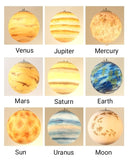 Planet/Star Pendant Lamp 3D Printing Ceiling Light E26/E27 LED Bulb Ceiling Light for Home, Office, Bars and Cafe - heparts