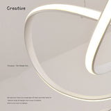 Twist Circular Pendant Light Chandelier Lighting Lamp Ambient Light LED - heparts
