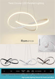 Twist Circular Pendant Light Chandelier Lighting Lamp Ambient Light LED - heparts