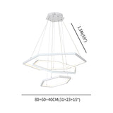 Hexagon 3 Rings Modern LED Pendant Lights Suspension Lighting for Dinning Room Foyer Bedroom Hanging Lamp 90-265V