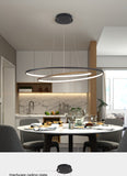 Modern led Pendant lights for living room dining room Matte Black/White 90-260V hanging Pendant lamp