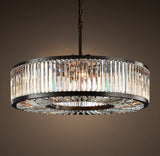 Modern Vintage Crystal Chandelier Lighting Pendant Hanging Light Ceiling Mounted Chandeliers