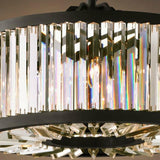 Modern Vintage Crystal Chandelier Lighting Pendant Hanging Light Ceiling Mounted Chandeliers