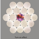 Bubble Chandelier Lighting modern 3D Printed Moon Lampshade kitchen dining room restaurant light decor Hanging Lights fixtures