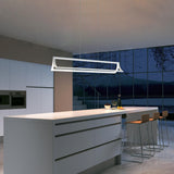 Modern LED Pendant Light Creative Hanging Lamp for Dining Room Island Matte Finish Dimmable with Remote