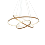 Modern Led Pendant Light Hanging Lamp Gold Painting Aluminium PC for Living Dinning Room 85-265V - heparts