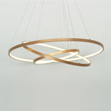 Modern Led Pendant Light Hanging Lamp Gold Painting Aluminium PC for Living Dinning Room 85-265V - heparts